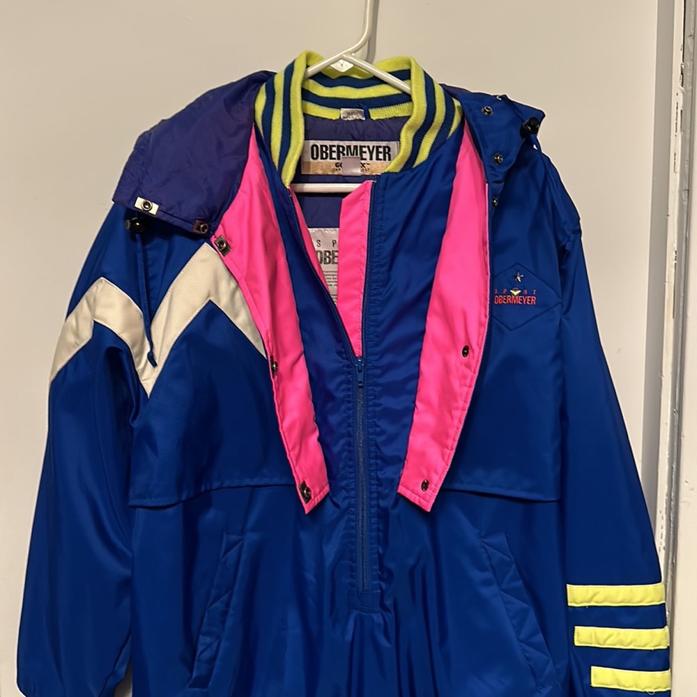 Vintage OBERMEYER sport Gore Tex ski jacket size women’s 10. Royal blue. (Clean)